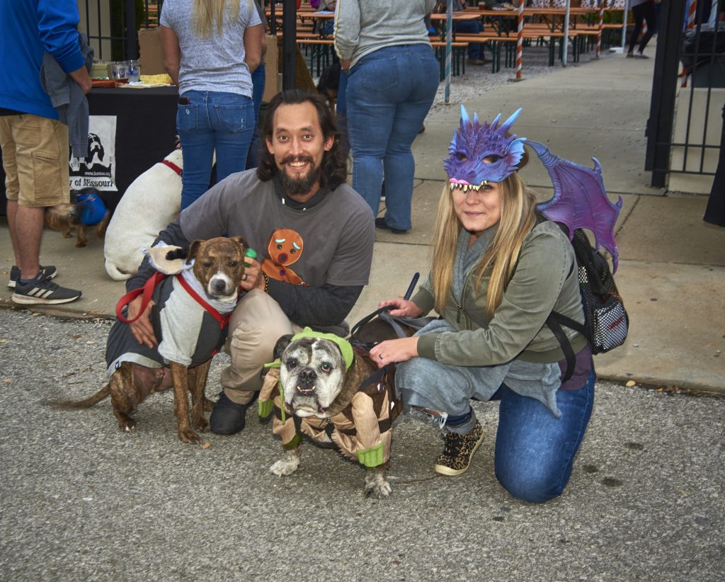image of HSMO event showing people with pets