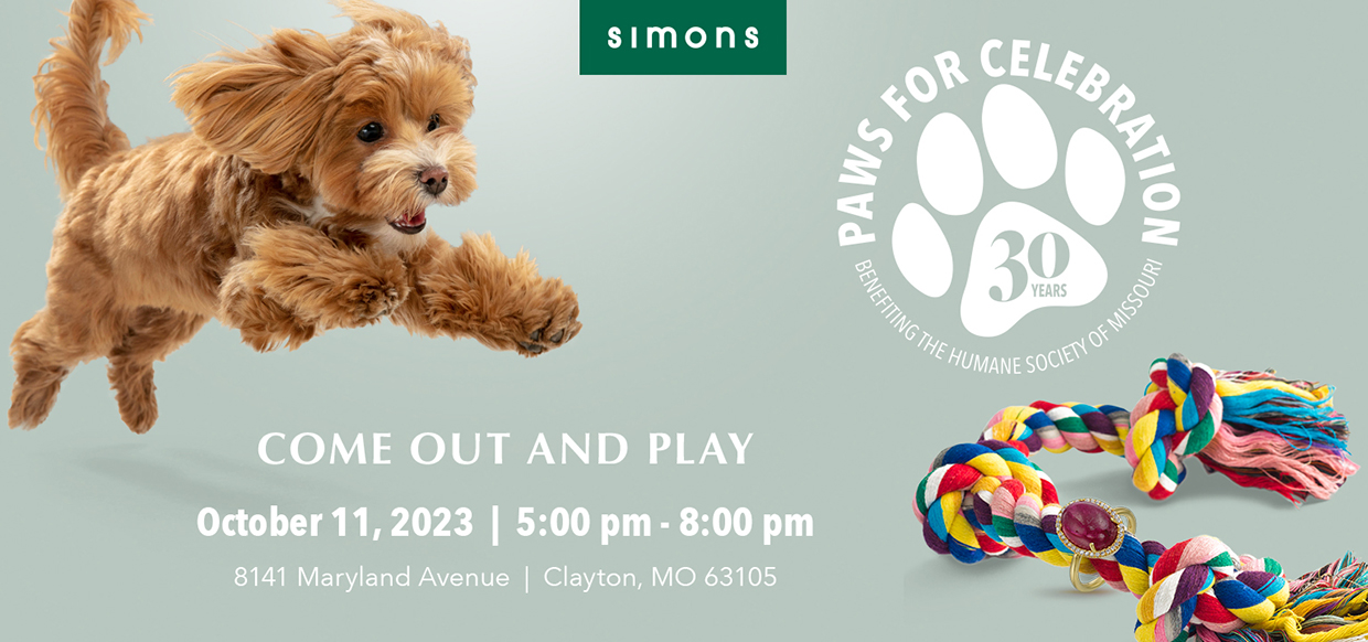Come out and Play | PAWS for Celebration at Simons Jewelers | Oct 11, 2023