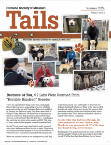 Humane Society of Missouri Tails Summer 2024 cover