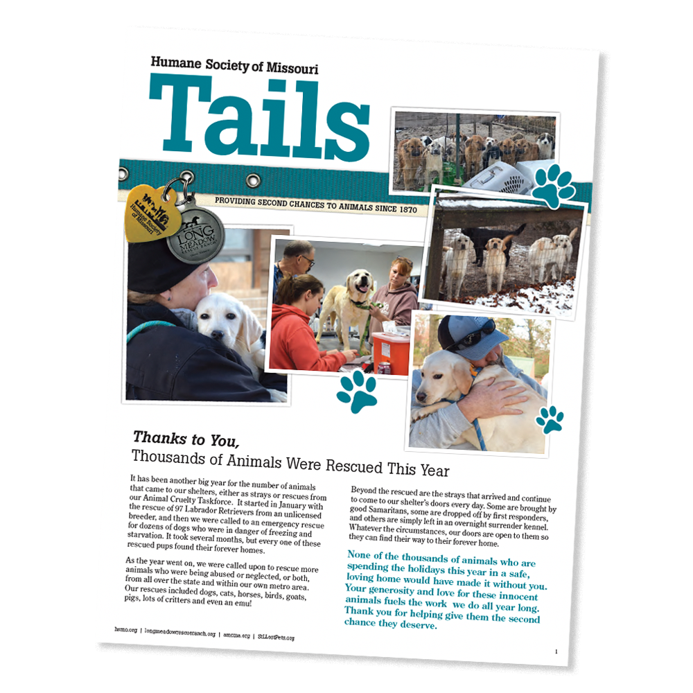 Humane Society of Missouri's Tails Magazine